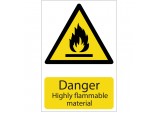 ’Danger Flammable Material’ Hazard Sign