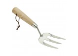 Draper Heritage Stainless Steel Hand Weeding Fork with Ash Handle