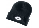 Beanie Hat with Rechargeable Torch, One Size, 1W, 100 Lumens, Black