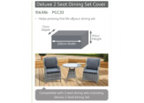 Deluxe 2 Seat Dining Set Cover - 208 x 93 x 72cm