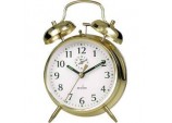 Saxon Bell Alarm Clock - Brass