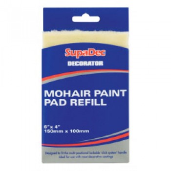 Decorator Mohair Paint Pad Refill - 6 x 4 /150mm x 100mm