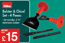 Bolster & Chisel Set - 4 Pieces – Now Only £15.00